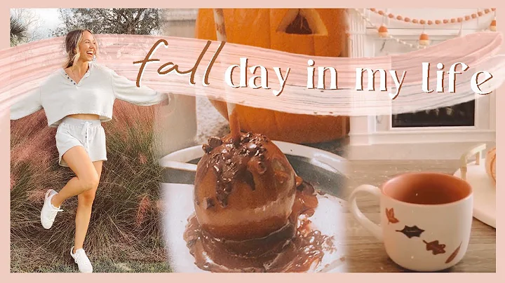 FALL DAY IN THE LIFE | homemade caramel apple, hal...