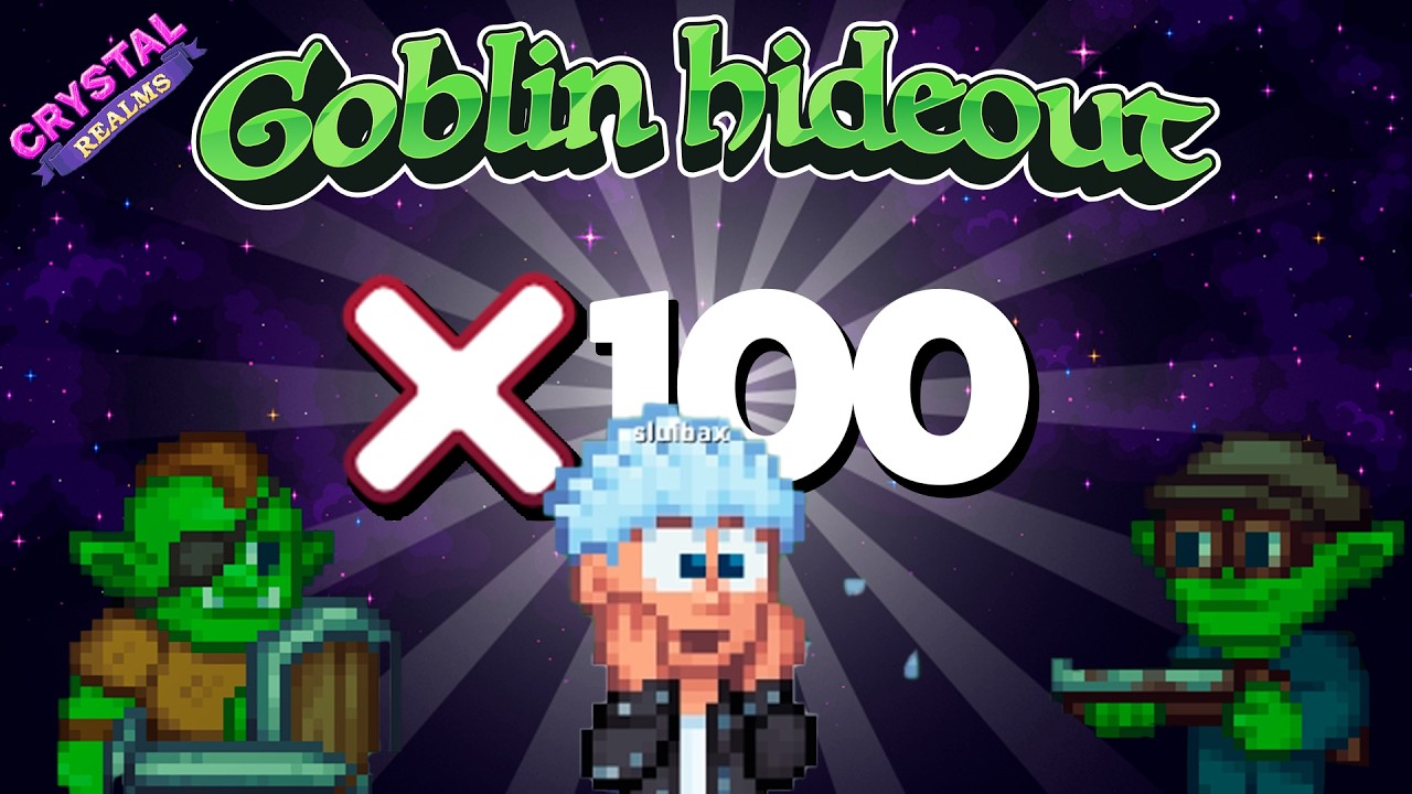 I Grinded *100* Gobling Caves in a row! - Crystal Realms