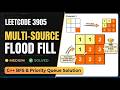 3905. Multi Source Flood Fill |Leetcode Weekly 498 Contest solution Easiest Explanation with Dry Run