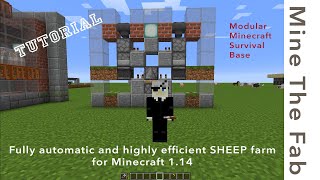 TUTORIAL: Automatic WOOL farm for Minecraft 1.14 (Highly efficient - or naked sheep forever)