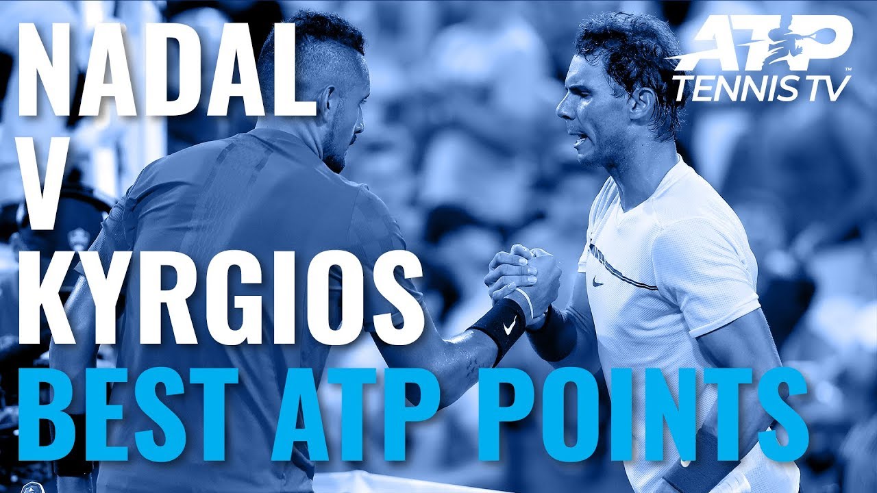 Rafael Nadal vs Nick Kyrgios Best ATP Shots and Rallies (So Far)