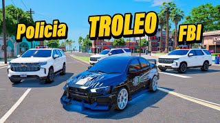 TROLEO a la Policia con Mi AUTO con PARACAIDAS  Gta Rp