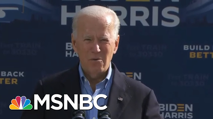 Joe Biden: President Donald Trump 'Lies To You' And 'Looks Down On Us' | MSNBC