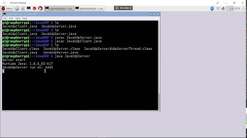 Java UDP Server and Client, run on raspberry Pi