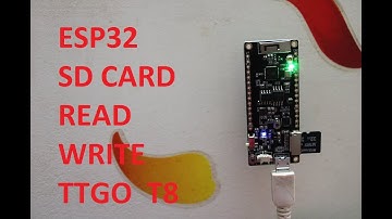 SD Card File Read Write using ESP32 Standard Arduino Library