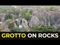 Our Lady of Calvary Grotto on unique rocks in Ghana