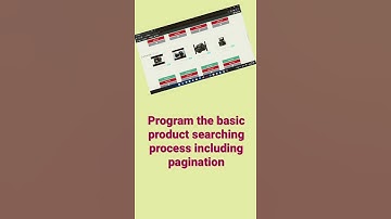 Program the basic product searching process including pagination #shorts