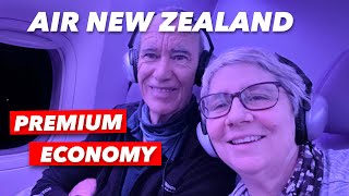 Flying Air New Zealand Premium Economy Flight from Auckland to Los Angeles. 777-300ER