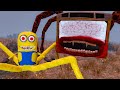 Spider minion vs bus eater in garrys mod