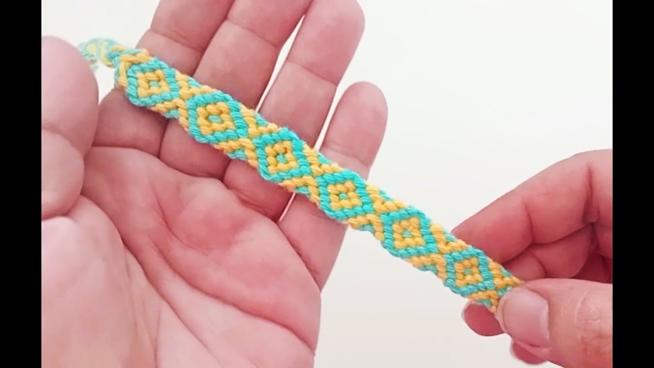 PULSERA de DOS COLORES nudos MACRAME.