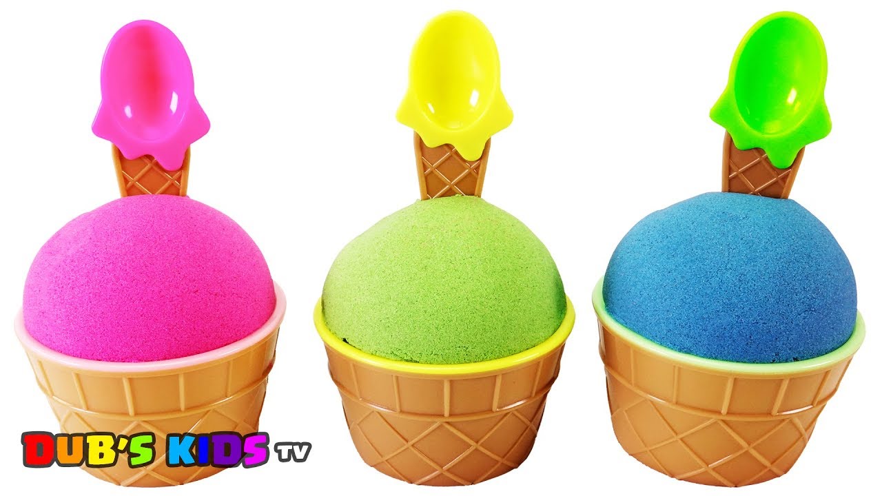 kinetic sand ice cream cups