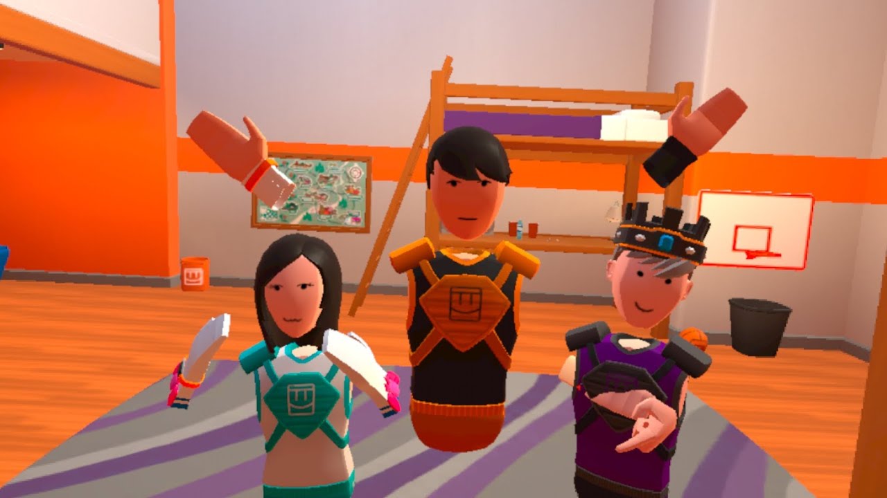 Three idiots play recroom - YouTube