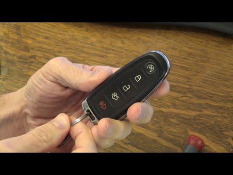 How to: Ford radio remote key (Oval) - change battery