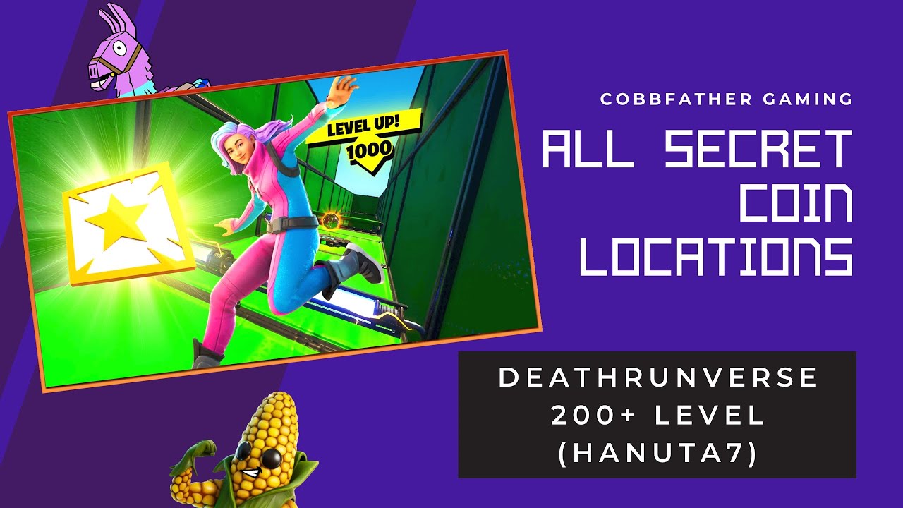 All Secret Coin Locations - Deathrunverse 200+ Level - Hanuta7 - 9872-1369-5797 