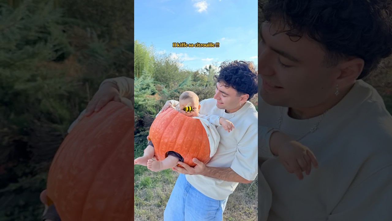 J'ai mis mon BÉBÉ dans une CITROUILLE ! 🎃 #shorts