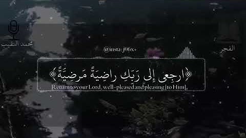 سورة الفجر | القارئ : محمد النقيب.