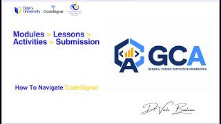 GCA - Navigate CodeSignal For Requirements