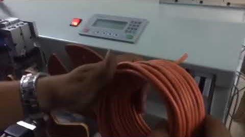 Automatic cable winding coiling and cutting tying machine with meter counting