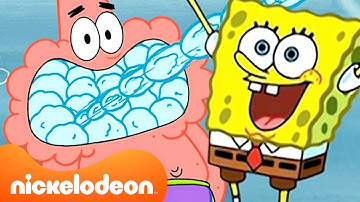SpongeBob and Patrick SNOWBALL Fight! ❄️ & More LOL Moments | SpongeBob SquarePants | Nickelodeon UK