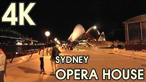 【4K UHD BEAUTIFUL SYDNEY AUSTRALIA】 Night Walking Through Circular Quay To Sydney Opera House