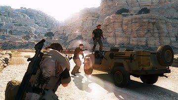 MGS V - 10 Years Later Stealth Kills (Over the Fence)No HUD Immersive