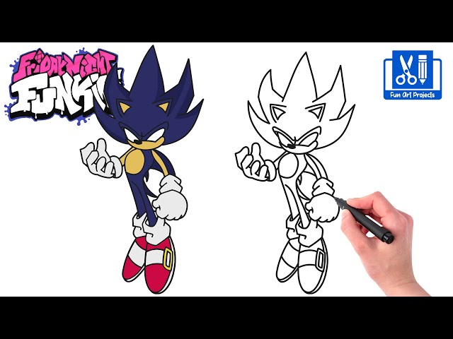 Como DESENHAR o DARK SONIC - Como DIBUJAR a DARK SONIC - How to