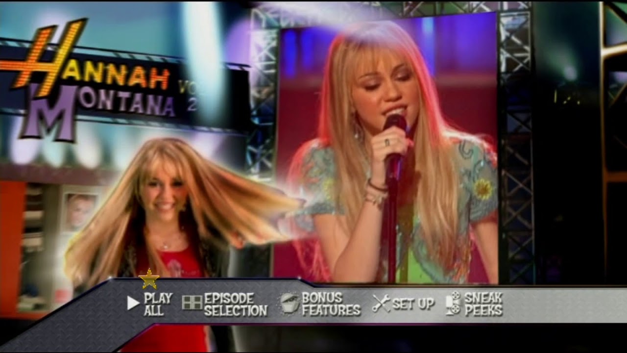 Hannah Montana:Pop Star Profile 2007 DVD Menu Walkthrough - YouTube