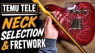 Red Paisley Telecaster | Neck Selection & Fretwork