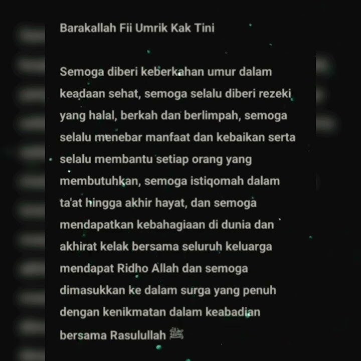 Selamat Hari Milad Kak Tini #shorts #story #status #milad #berkah #umur #sehat #istiqomah #hijrah