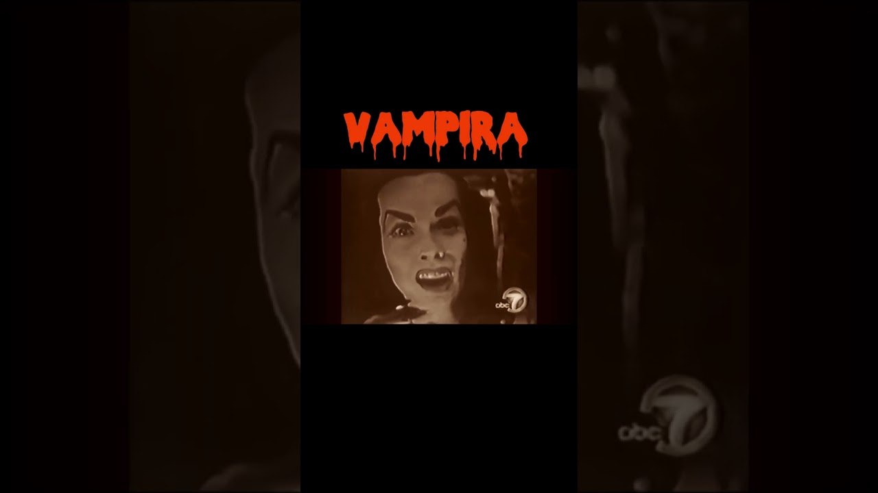 Vampira Maila Nurmi Screaming Colorized Tinted 