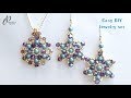 DIY Beaded Earrings and Pendant | Easy Beaded Earrings | How to make beaded earrings