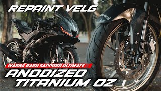 REPAINT VELG WARNA TERBARU SAPPORO ULTIMATE OV07 'ANODIZED TITANIUM OZ' | HR Raging