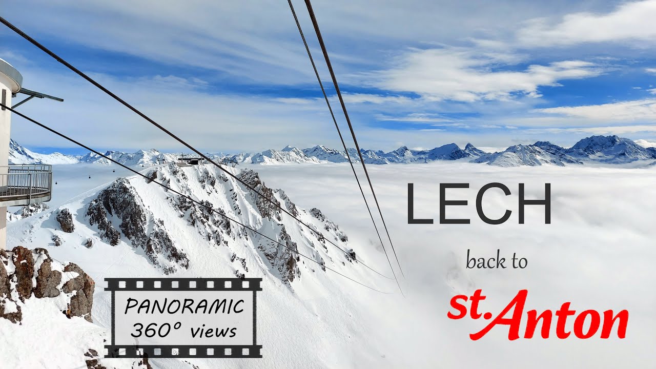 Lech to St Anton - Gondolas, lifts and ski - Can you ski there? | #skiing | #resort | #alps |