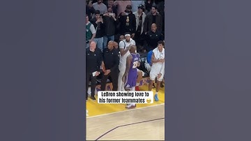 Bron went to Mavs bench at end of game ❤️