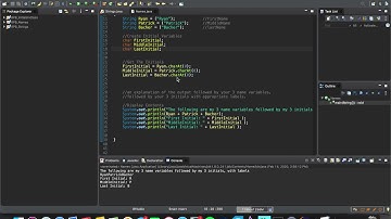 Names and Initials program