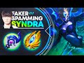 50 CS ADVANTAGE AT 10 MINUTES? T1 Faker is Spamming Syndra MID!