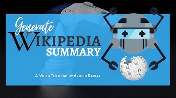 Generate Wikipedia Summary | Python project | PyWhatkit | Easy Tutorial
