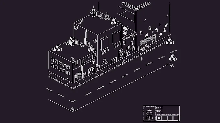 Pixel Art Isometric ''Animals alley'' (1-Bit Timelapse)