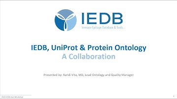 2023 User Workshop – 3.6 – IEDB, UniProt & Protein Ontology - A Collaboration & Section 3 Q&A