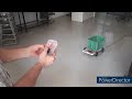 smart phone and joystick remote controlled motorized shopping cart