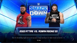 WWE 2K22_ Kevin Owns Vs Roman Reigns In Normal Match Gameplay On PS4.