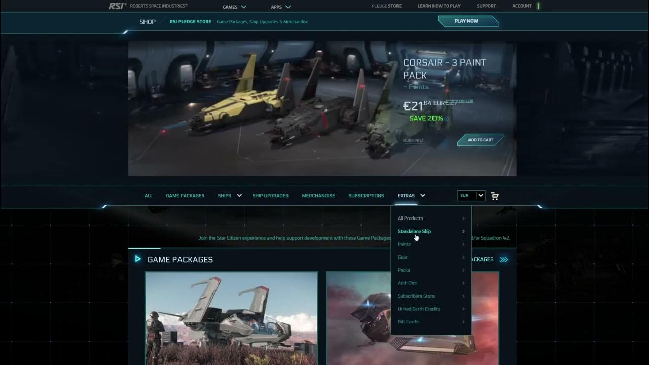 Star Citizen starter Guide Account erstellen Schiffe kaufen und
