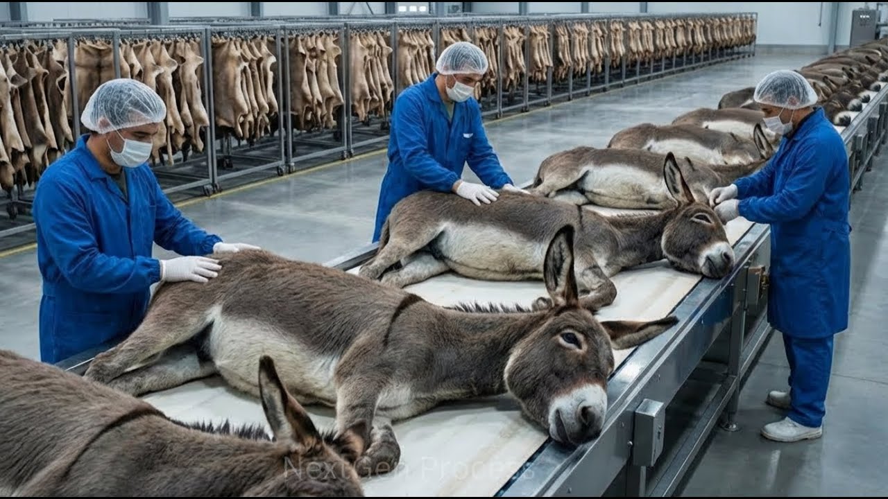 Inside the Donkey Leather Factory: How Raw Hides Are Turned Into Luxury Leather (Full Process)