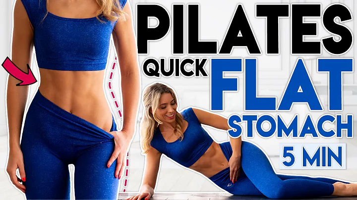 QUICK FLAT STOMACH PILATES WORKOUT 🔥 Burn Belly Fat & Tone | 5 min