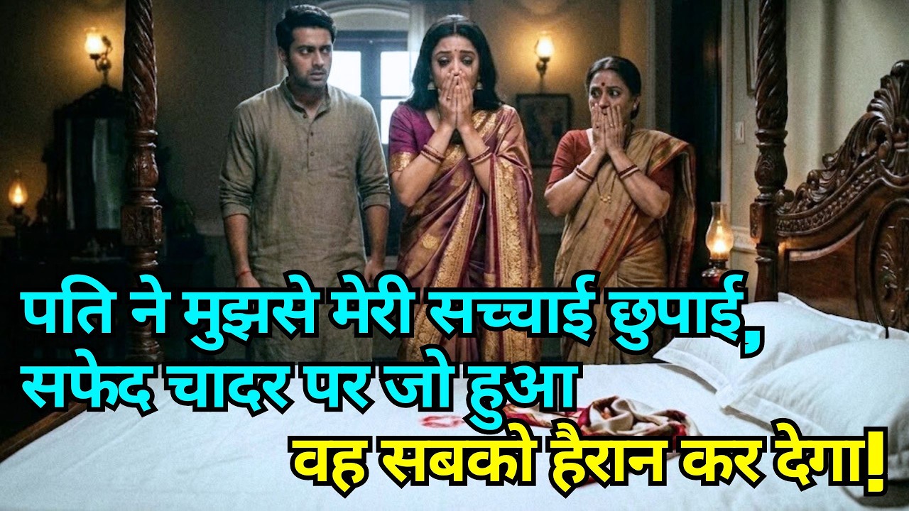 पति ने मुझसे मेरी सच्चाई छुपाई, सफेद चादर पर जो हुआ वह सबको हैरान कर देगा!
