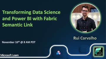 #FabricCoffee | Rui Carvalho | Transforming Data Science and Power BI with Fabric Semantic Link