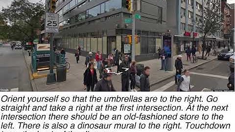 Touchdown: Natural Language Navigation and Spatial Reasoning in Visual Street Environments