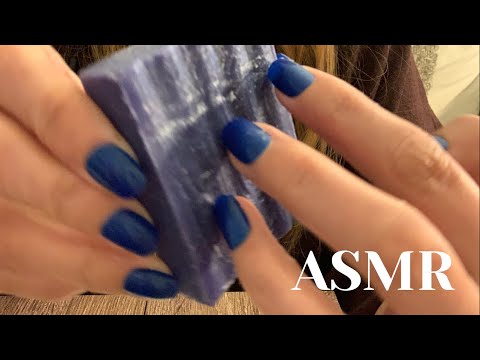 ASMR Tapping and Scratching Soap/ 爪で石鹸を削る音