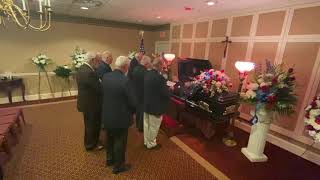 Military honors for Dad (Louis DiManni) at his wake 8-16-2021