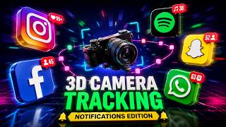 🔥3D Camera Tracking with Social Media Notifications | Instagram,WhatsApp, Facebook,Snapchat Tracking